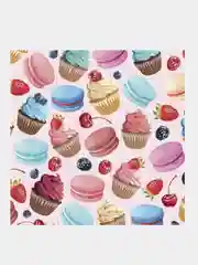 Бумага упаковочная мелованная Sweets, 70*100 см