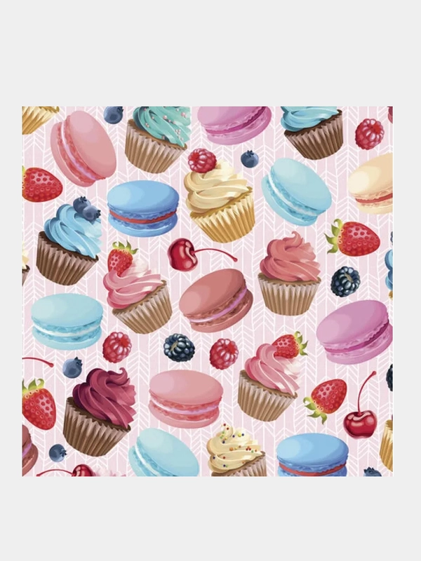 Бумага упаковочная мелованная Sweets, 70*100 см
