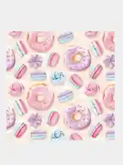 Бумага упаковочная мелованная Sweets, 70*100 см