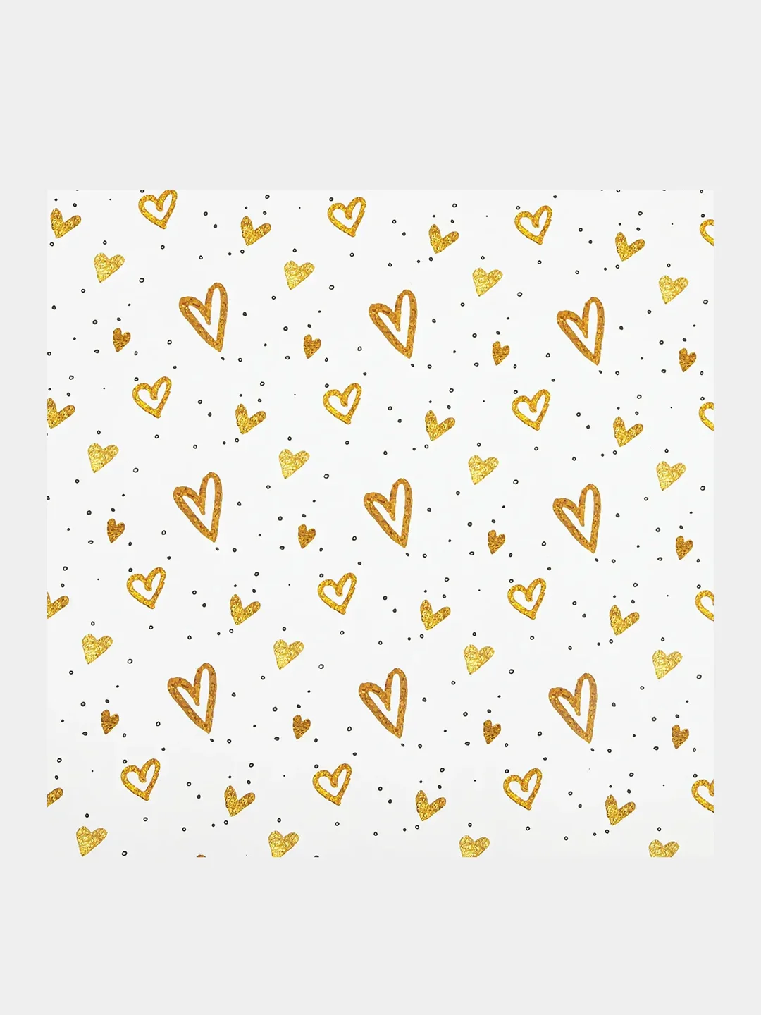 Бумага упаковочная "Love Story", Золотая Сказка, 70x100 см, 10 дизайнов, 591916