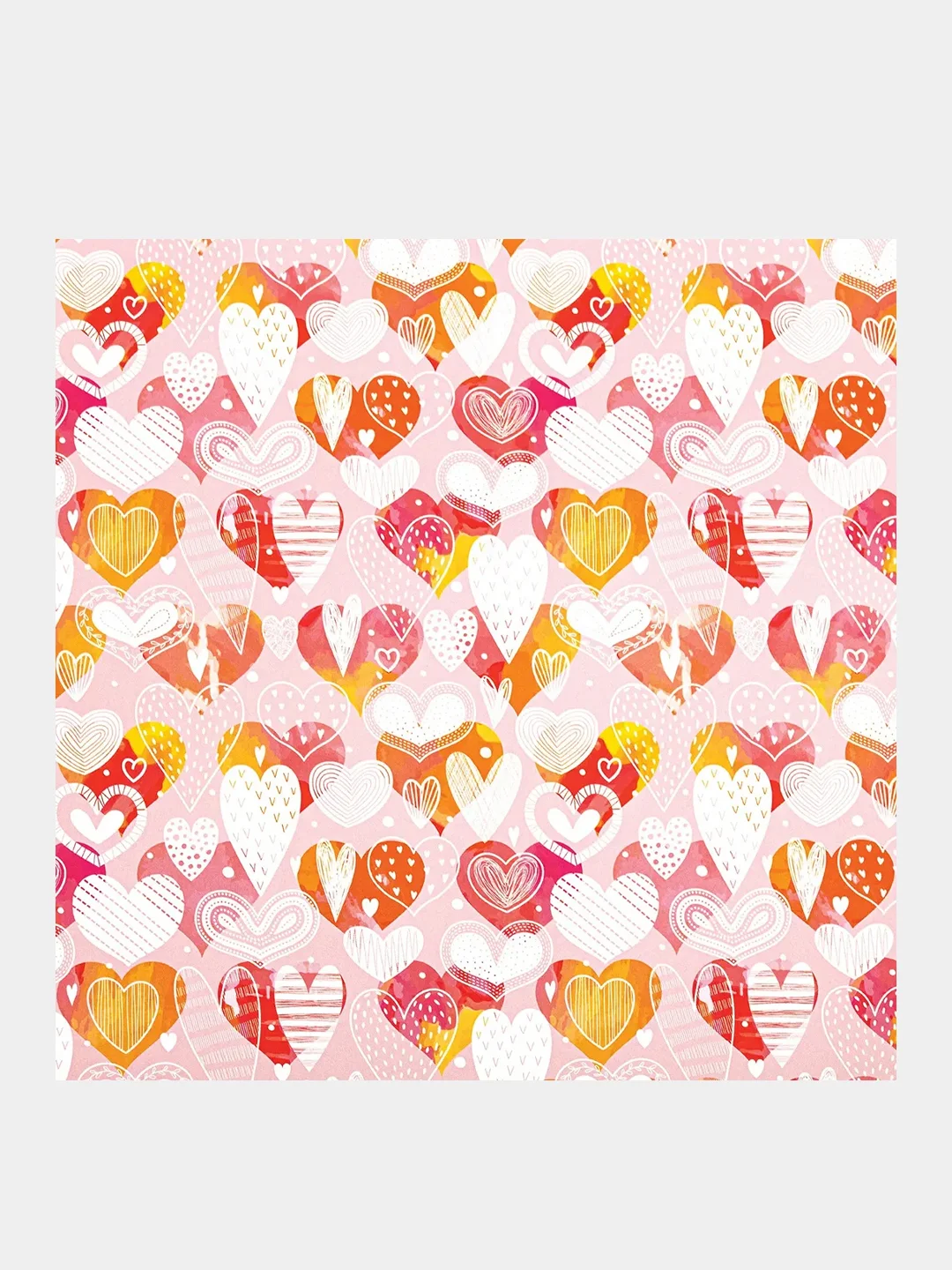 Бумага упаковочная "Love Story", Золотая Сказка, 70x100 см, 10 дизайнов, 591916