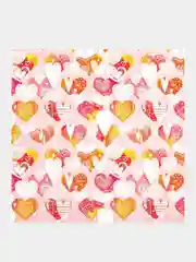 Бумага упаковочная "Love Story", Золотая Сказка, 70x100 см, 10 дизайнов, 591916