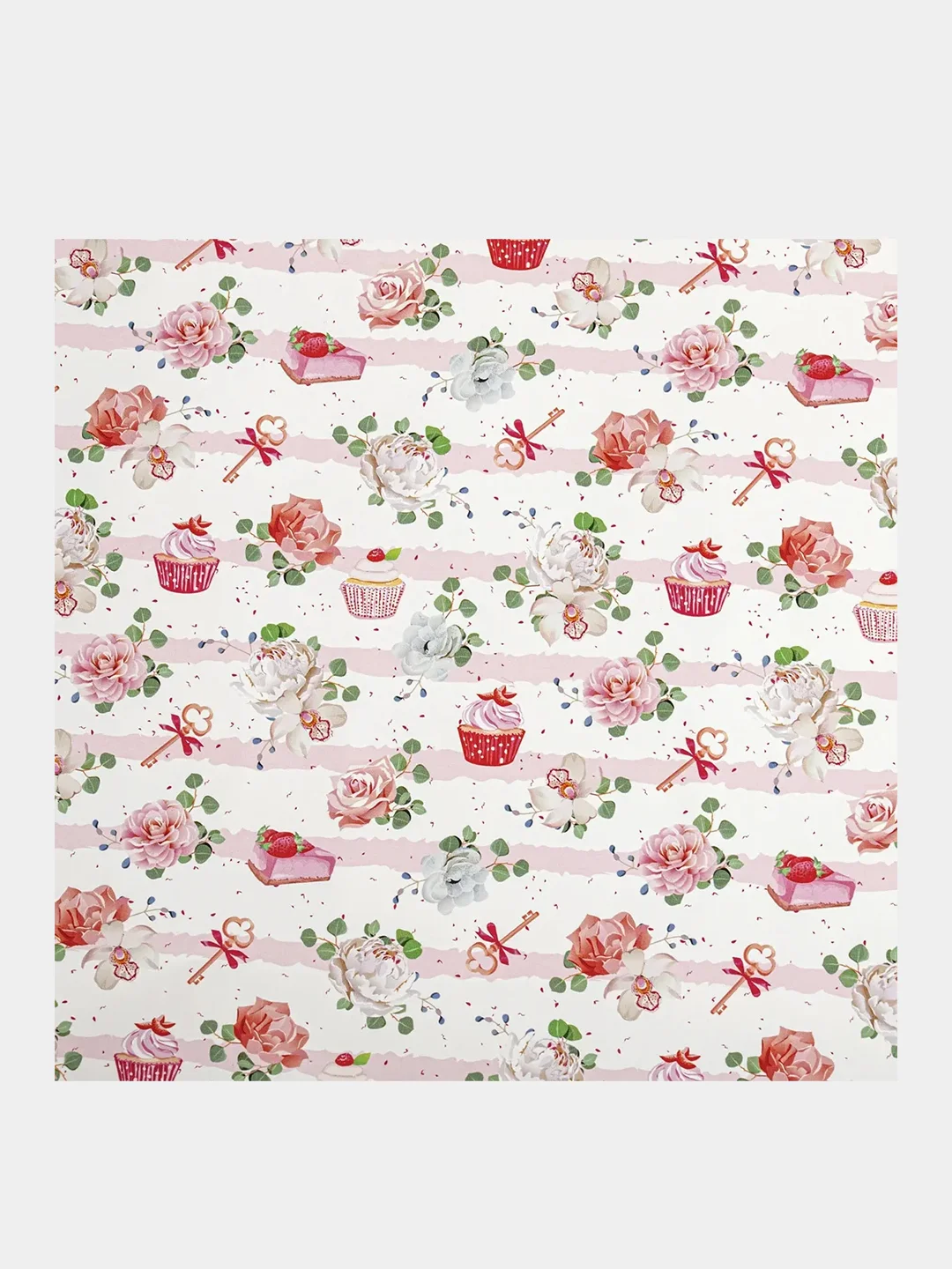 Бумага упаковочная "For Women", 70x100 см, 10 дизайнов, Золотая Сказка, 591915
