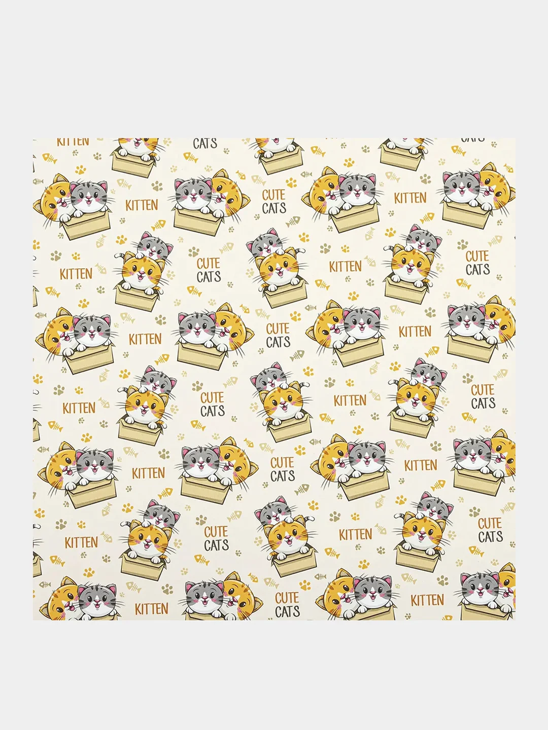 Бумага упаковочная "Funny Animals", 70x100 см, 10 дизайнов ассорти, ЗОЛОТАЯ СКАЗКА, 591917