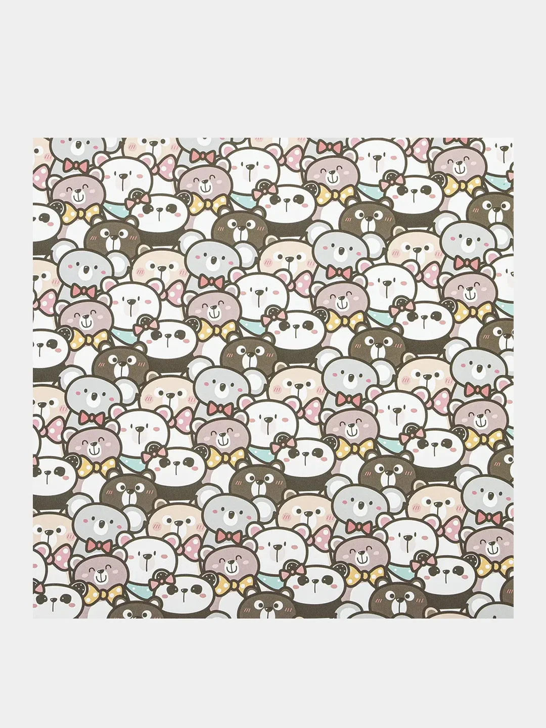 Бумага упаковочная "Funny Animals", 70x100 см, 10 дизайнов ассорти, ЗОЛОТАЯ СКАЗКА, 591917