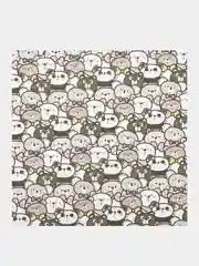 Бумага упаковочная "Funny Animals", 70x100 см, 10 дизайнов ассорти, ЗОЛОТАЯ СКАЗКА, 591917