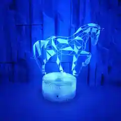 Терракотовый светильник 3D ночник светодиодный RGB LED с пультом подарок на Новый год