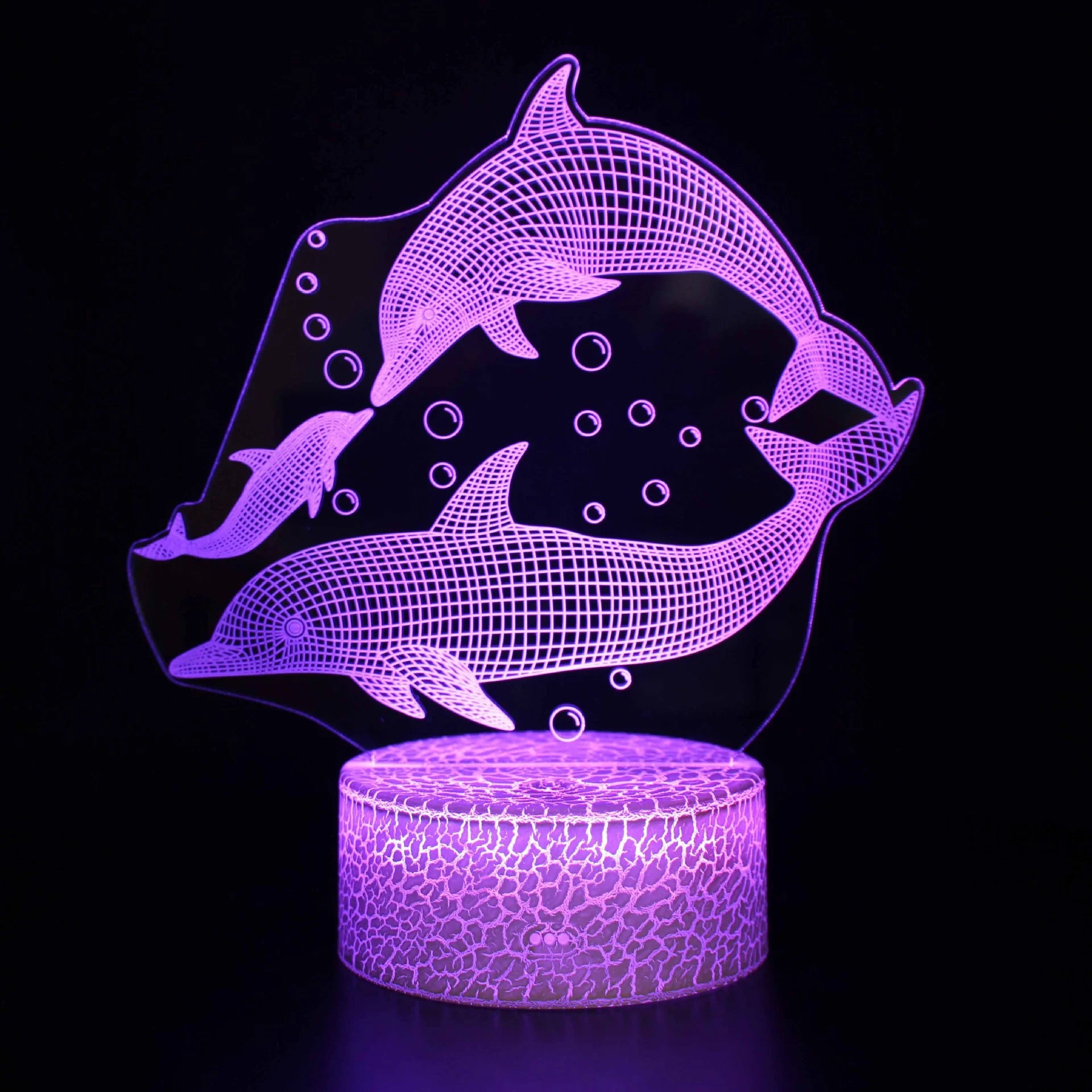 Красный светильник 3D ночник светодиодный RGB LED с пультом подарок на Новый год