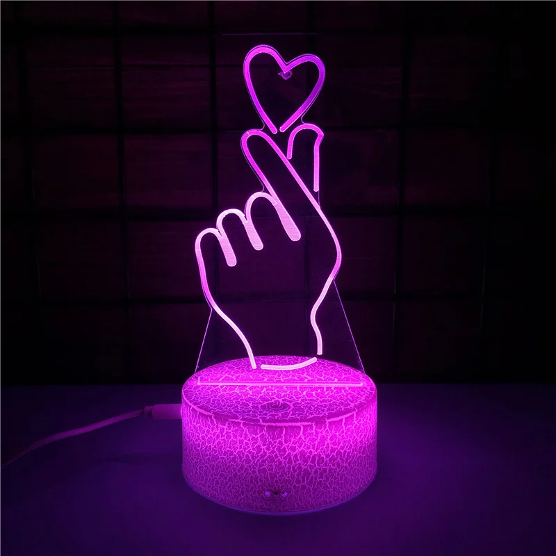 Оливковый светильник 3D ночник светодиодный RGB LED с пультом подарок на Новый год