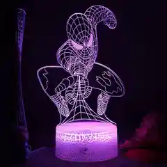 Оранжевый светильник 3D ночник светодиодный RGB LED с пультом подарок на Новый год