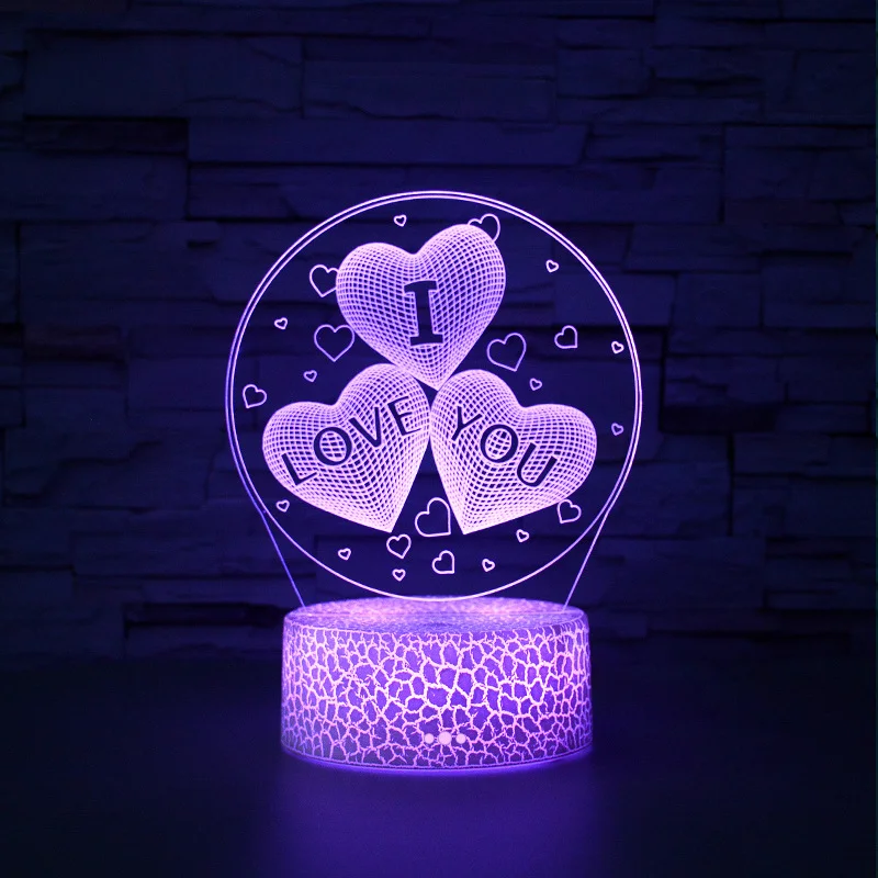 Коралловый светильник 3D ночник светодиодный RGB LED с пультом подарок на Новый год