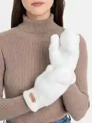 Белый варежки женские