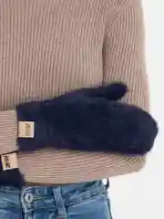 Синий варежки женские