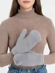 Серый варежки женские