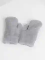Серый варежки женские