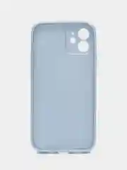 Голубой чехол для iPhone, силиконовый, со стеклянной панелью