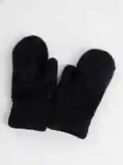 Черный варежки женские