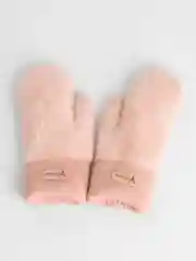 Пудровый варежки женские