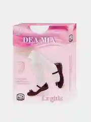 Капроновые гольфы DEA MIA белые для девочек, 20 DEN, 2 штуки