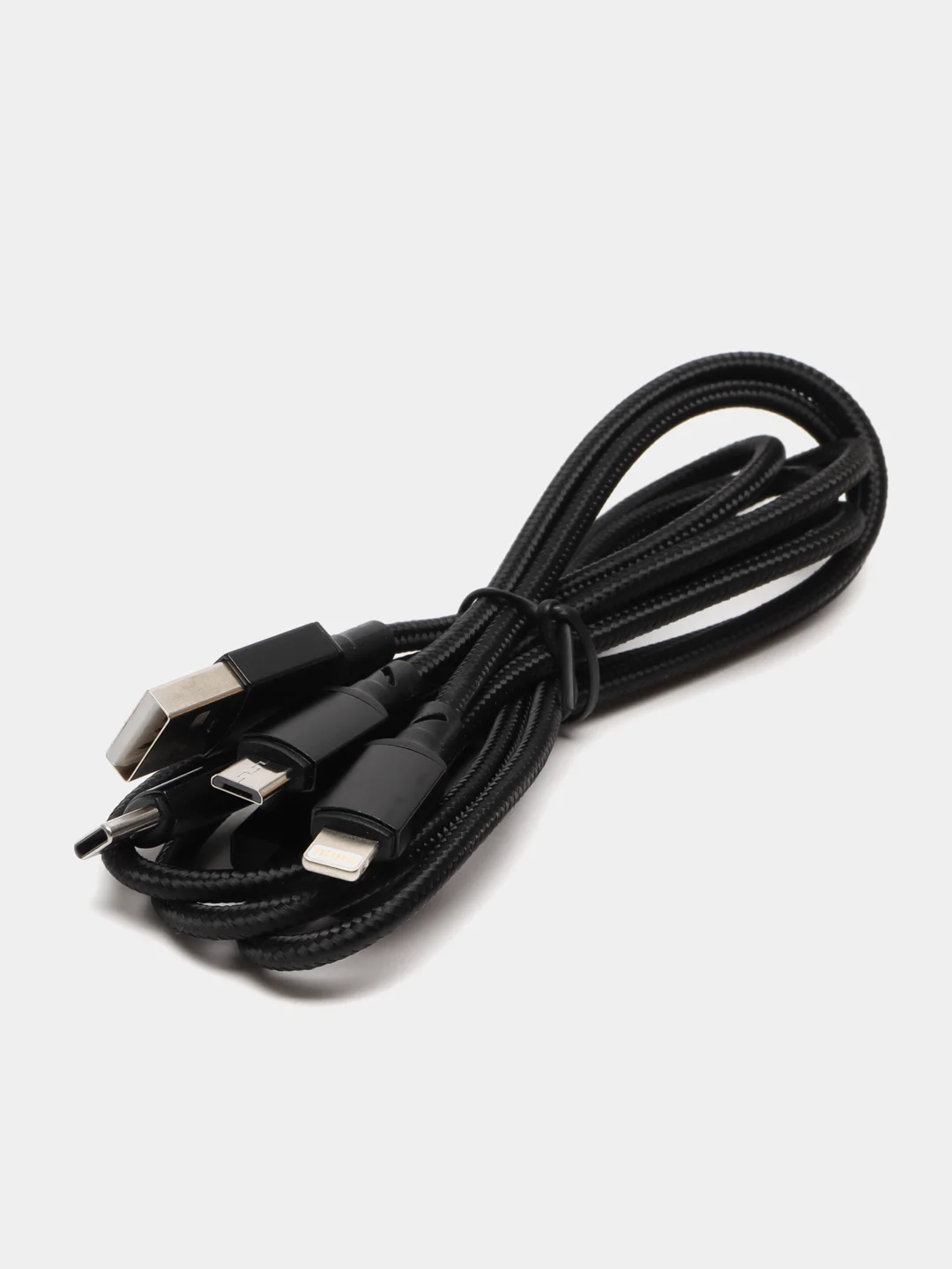 Borofone BX72 3-в-1, зарядный кабель Lightning/Micro-USB/USB-C, 1 м, ток до 2А