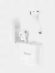 Белый беспроводные вакуумные bluetooth-наушники с микрофоном Hocco EW06 TWS