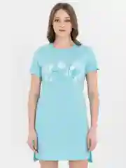 Бирюзовый платье Lilians домашнее, женское