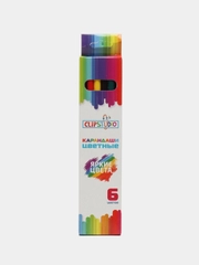 Карандаши шестигранные, заточенные, 6 цветов