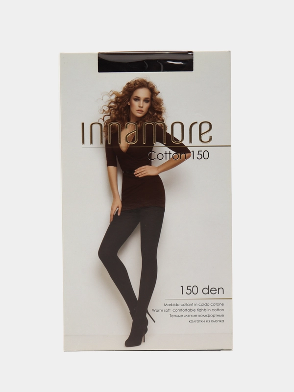 Колготки Innamore Cotton, утепленные, с хлопком, 150 ден