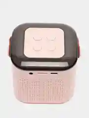 Конфетный беспроводная портативная караоке колонка с микрофоном Bluetooth колонка с LED подстветкой