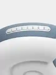 Белый портативная Bluetooth колонка - ночник, с RGB подсветкой и будильником, 4 в 1