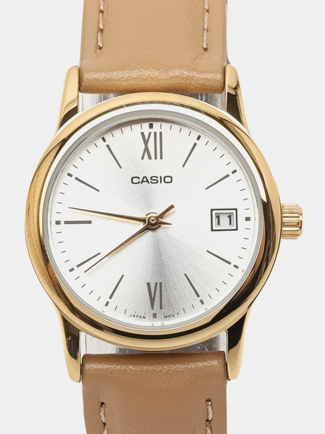 Песочный хаки часы наручные Casio Collection LTP-V002