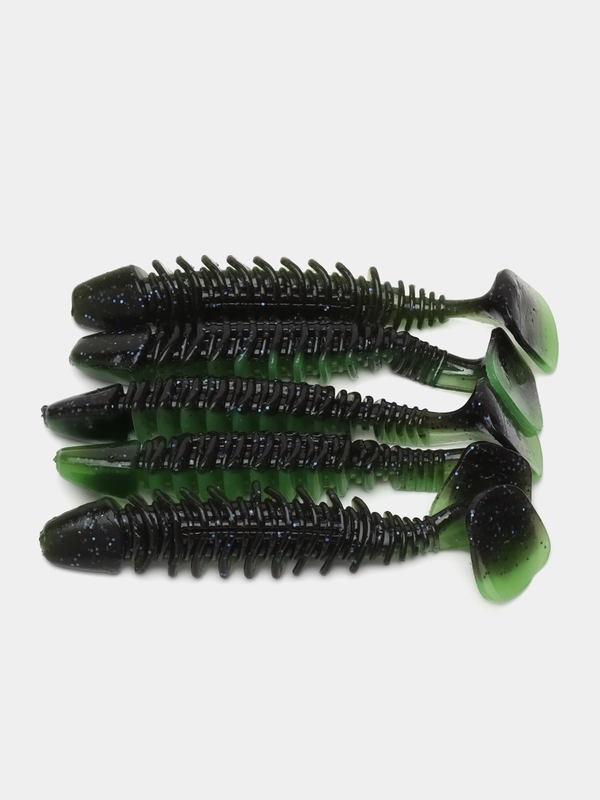 Приманка силиконовая Diamond Thread T-Tail, 4", съедобные, в упаковке 5 шт