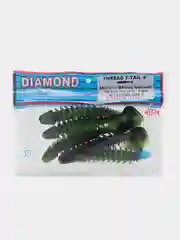 Приманка силиконовая Diamond Thread T-Tail, 4", съедобные, в упаковке 5 шт