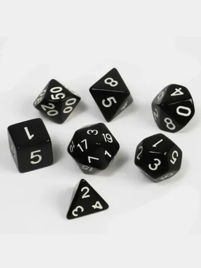 Фиолетовый набор кубиков для D&D, Dungeons and Dragons, ДнД, DnD, для ролевых игр, Pathfinder 7 шт