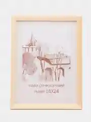 Молочный фоторамка 18 х 24, дерево, оптом набор 1-4 штуки, С14