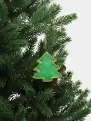 Зеленый новогодние ёлочные игрушки, светящиеся в темноте, из эпоксидной смолы, ручная работа