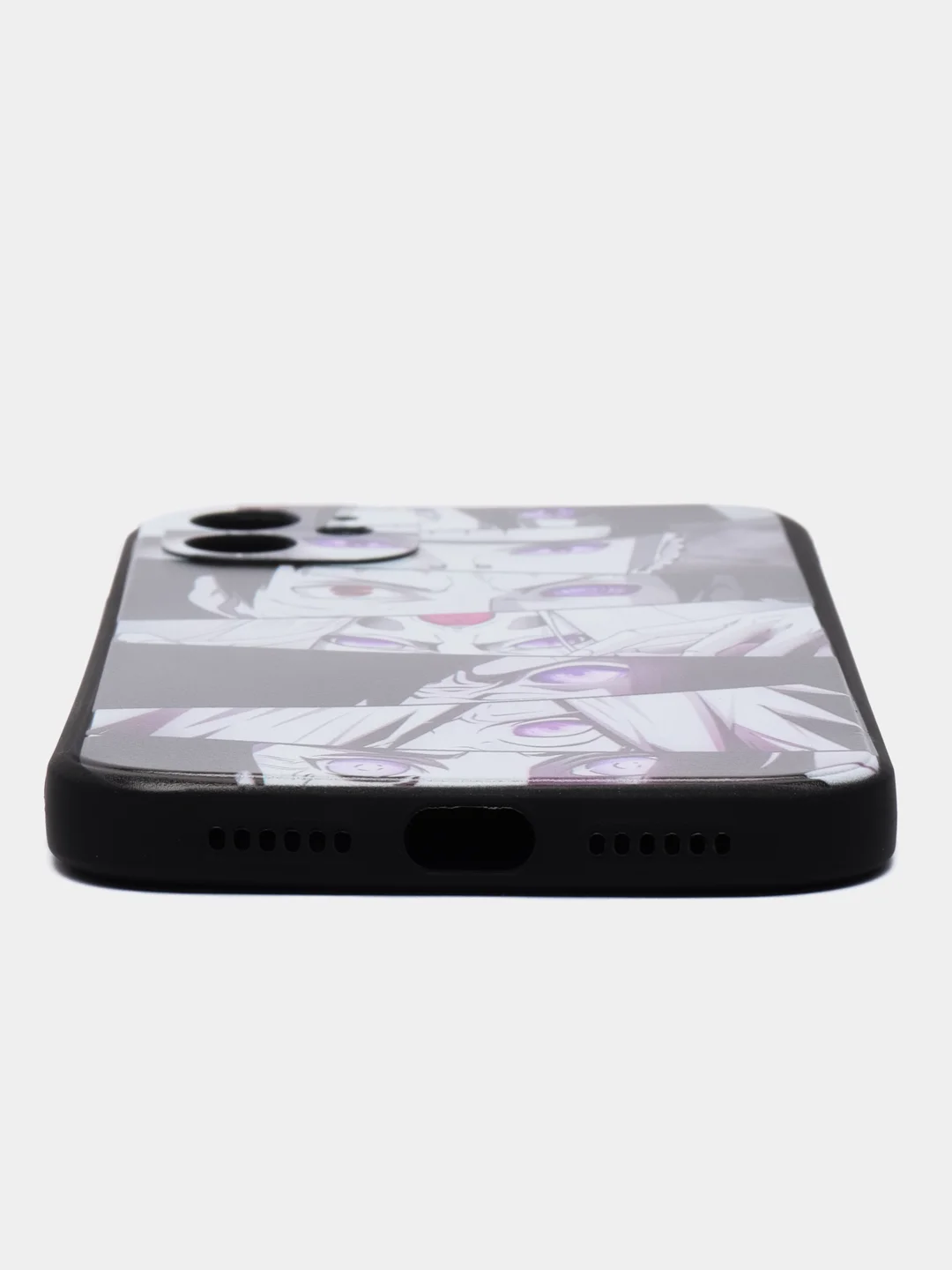 Вишнёвый чехол на iPhone 15, 14, 13, 12, 11 Pro, Max, Plus, Mini, Xr, X, Xs,  с принтом аниме