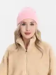 Розовый шапка вязанная, унисекс шапка, 20 цветов