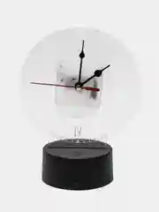 Ночник 3D, новогодний, с часами снеговик