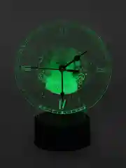 Ночник 3D, новогодний, с часами снеговик