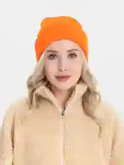 Оранжевый шапка вязанная, унисекс шапка, 20 цветов