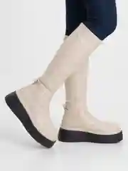 Молочный сапоги женские, зимние