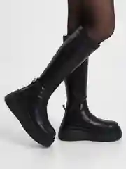 Черный сапоги женские, зимние