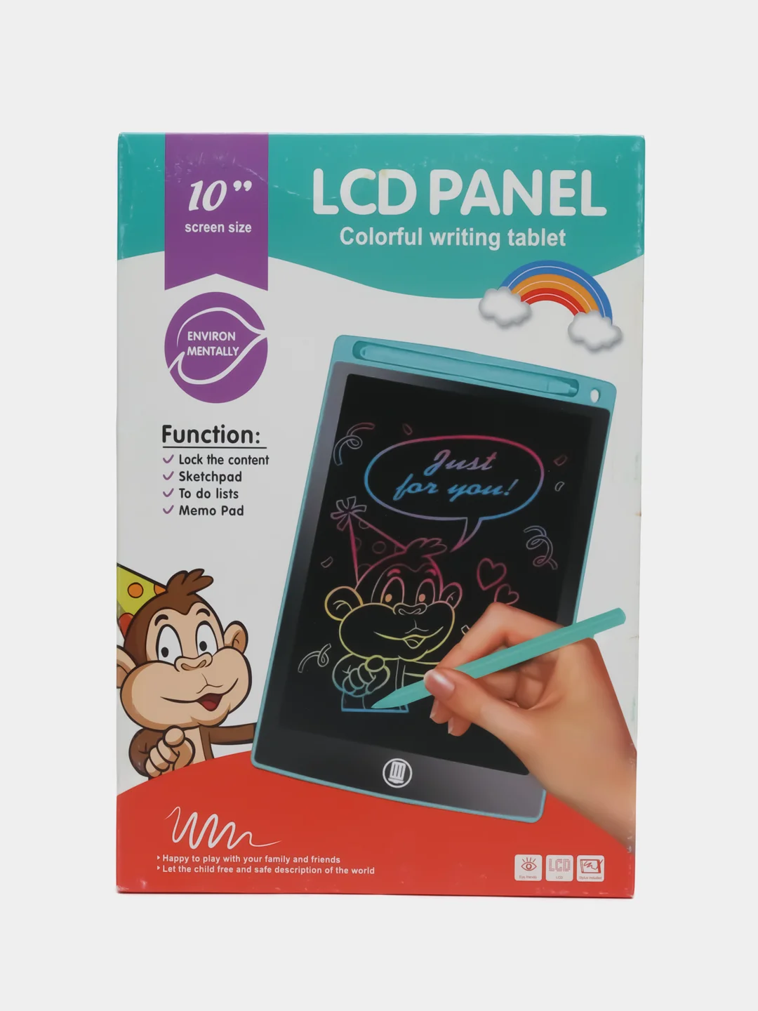 Красный доска-планшет для рисования со стилусом LED планшет 8,5 и 12 дюймов с калькулятором