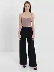 Брюки женские, классические, широкие, палаццо, с высокой посадкой