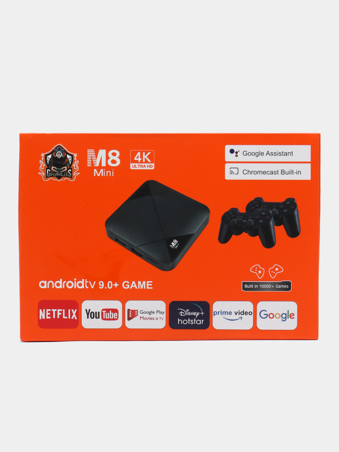 Игровая ТВ приставка M8 Mini с двумя джойстиками, Android 9.0+ИГРА (10000+  игр) купить по цене 3599 ₽ в интернет-магазине Магнит Маркет