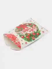 Алый коробка подарочная, новогодняя, 11 х 8 х 2 см