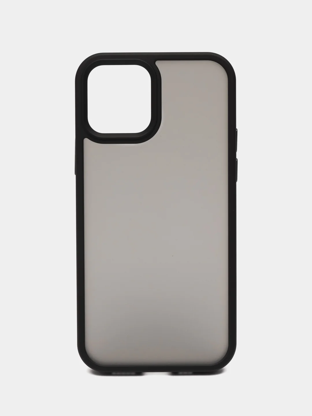 Черный противоударный, полупрозрачный чехол на iPhone 11, 12, 13, 14, 15, Pro, Max, mini, Plus