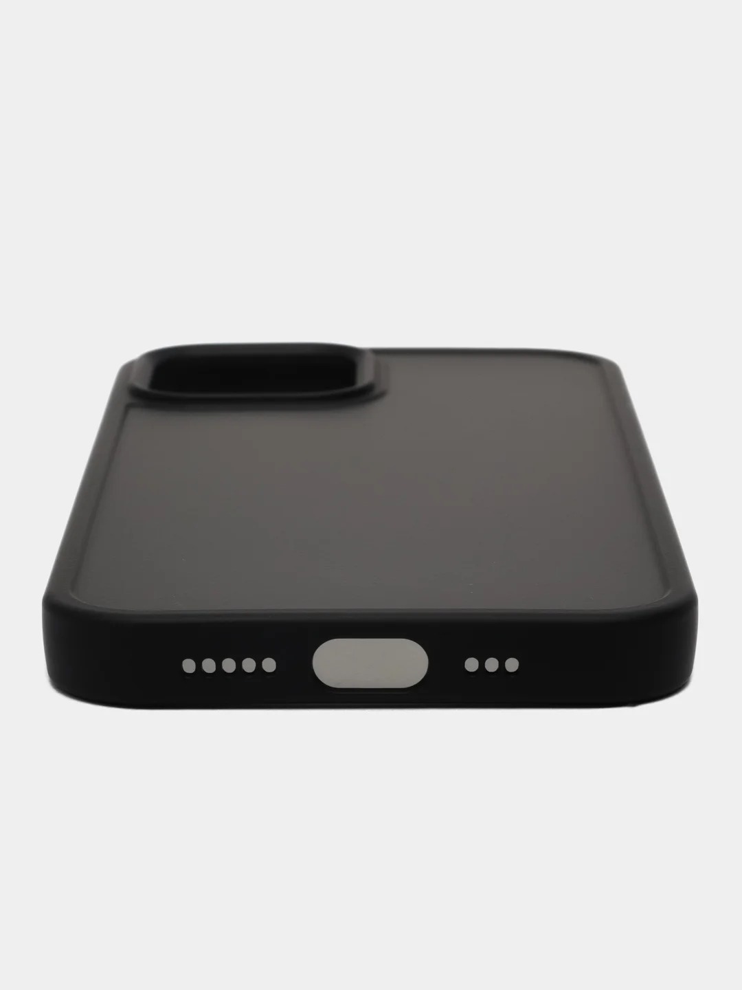Черный противоударный, полупрозрачный чехол на iPhone 11, 12, 13, 14, 15, Pro, Max, mini, Plus