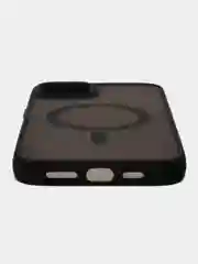 Черный противоударный чехол c MagSafe на iPhone 11, 12, 13, 14, 15, Pro, Max, Plus